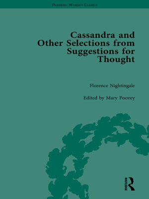 cover image of Cassandra and Suggestions for Thought by Florence Nightingale